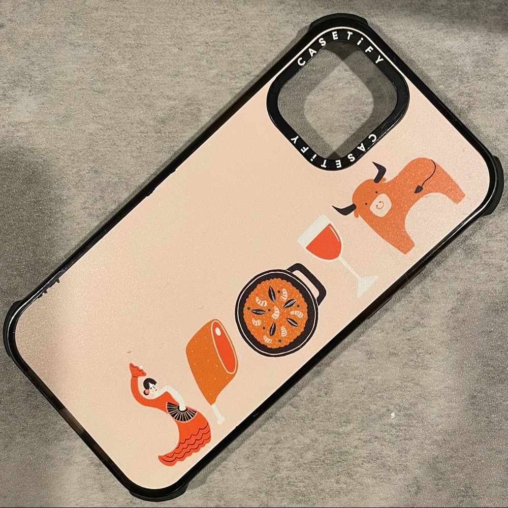 Casetify iPhone 12 Pro Ultra Impact Case Spain Flamenco Jamon Wine Bull …